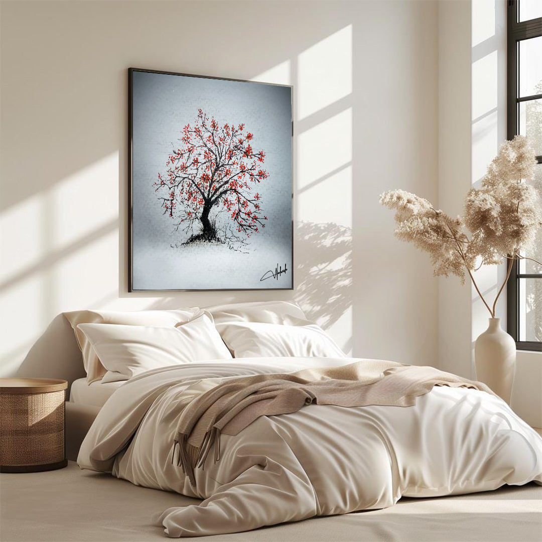 Autumn Whisper – Hand-Illustrated Nature Art Print